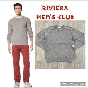 Riviera Men’s Club Grey Pocket Sweater XXL